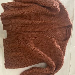 $12 Reddish purple ish cardigan